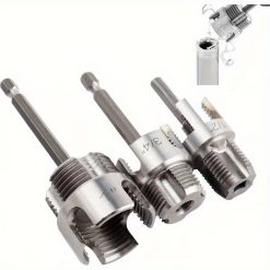 3-Piece Drill-Compatible Pipe Threading Tool